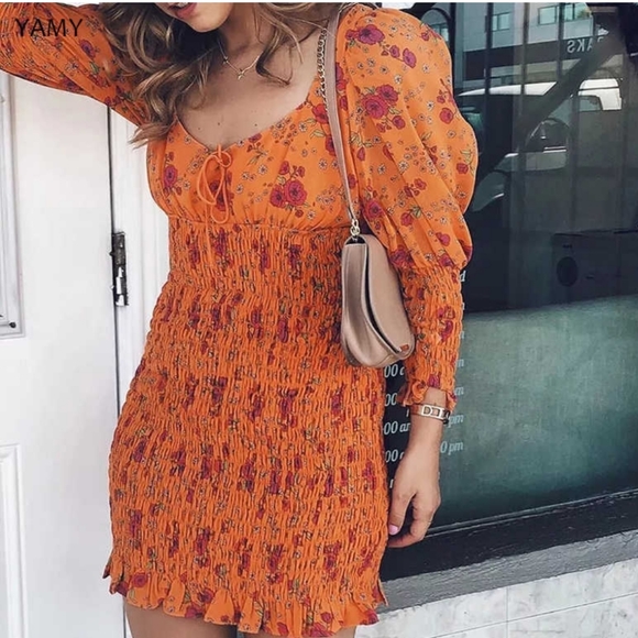 ❌SOLD❌ NEW For Love and Lemons Floral Mini Dress - Picture 5 of 8